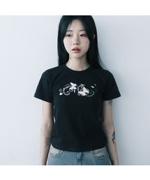 FRAGFARM（フラグファーム）の「ナビフラワークロップTシャツ (3カラー)（Tシャツ/カットソー）」