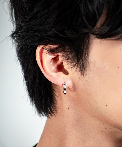 TOM WOOD（トムウッド）の「【TOMWOOD】Beck Hoops シルバー ピアス　ユニセックス（ピアス（両耳用）・レディース・シルバー・FREE）」の10枚目の写真