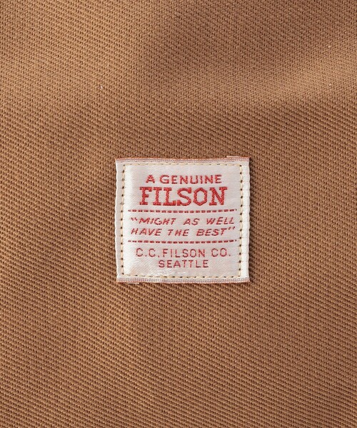 FILSON(フィルソン)の「FILSON/フィルソン Medium Rugged Twill Duffle Bag/ラグドツイル ダッフルバッグ ミディアム(ボストンバッグ・メンズ・ブラウン・ONE SIZE)」の6枚目の写真