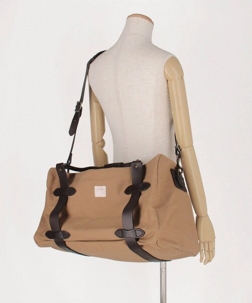 FILSON(フィルソン)の「FILSON/フィルソン Medium Rugged Twill Duffle Bag/ラグドツイル ダッフルバッグ ミディアム(ボストンバッグ・メンズ・ブラウン・ONE SIZE)」の12枚目の写真