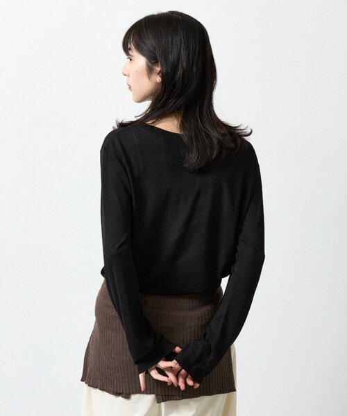 COLONY 2139(コロニートゥーワンスリーナイン)の「シアーTシャツ(Tシャツ/カットソー・レディース・ピンク/チャコールグレー/ブラック/ホワイト・FREE)」の17枚目の写真