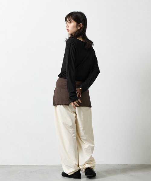COLONY 2139(コロニートゥーワンスリーナイン)の「シアーTシャツ(Tシャツ/カットソー・レディース・ピンク/チャコールグレー/ブラック/ホワイト・FREE)」の19枚目の写真