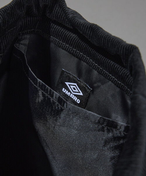 UMBRO(アンブロ)の「UMBRO/アンブロ SP Corduroy Packable MINI BAG/別注 コーデュロイ パッカブル ミニバッグ/ナップサック型(バックパック/リュック・メンズ・ダークブラウン/ブラック・ONE SIZE)」の10枚目の写真