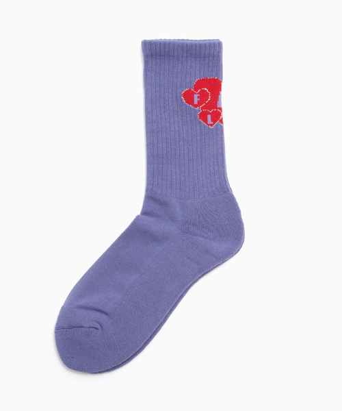 F-LAGSTUF-F（フラグスタフ）の「F-LAGSTUF-F / フラグスタフ HEART SOCKS（ソックス/靴下・メンズ・パープル/ブラック/ホワイト・FREE）」の3枚目の写真