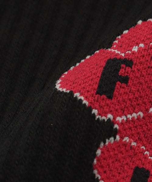 F-LAGSTUF-F（フラグスタフ）の「F-LAGSTUF-F / フラグスタフ HEART SOCKS（ソックス/靴下・メンズ・パープル/ブラック/ホワイト・FREE）」の5枚目の写真