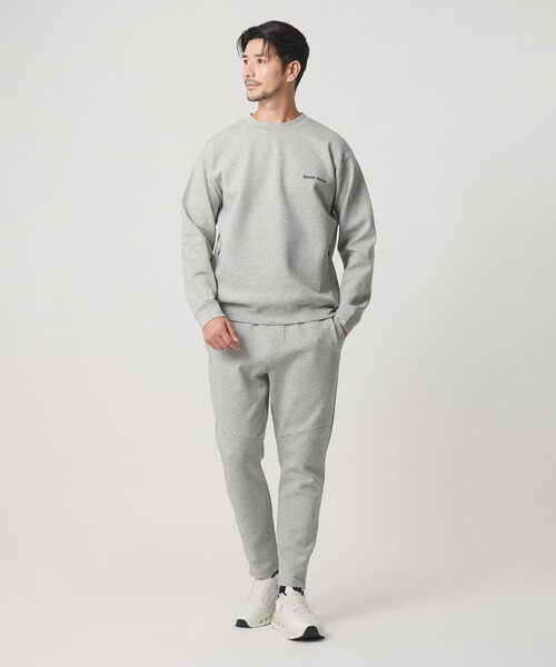 BEAUTY&YOUTH UNITED ARROWS(ビューティーアンドユースユナイテッドアローズ)の「【WEB限定 WARDROBE SMART】ダブルニット ロゴ クルーネック スウェット/セットアップ対応【抗菌・防臭】(スウェット・メンズ・その他1/ブラック/グレー/オリーブ/ネイビー・S/M/L/XL)」の15枚目の写真