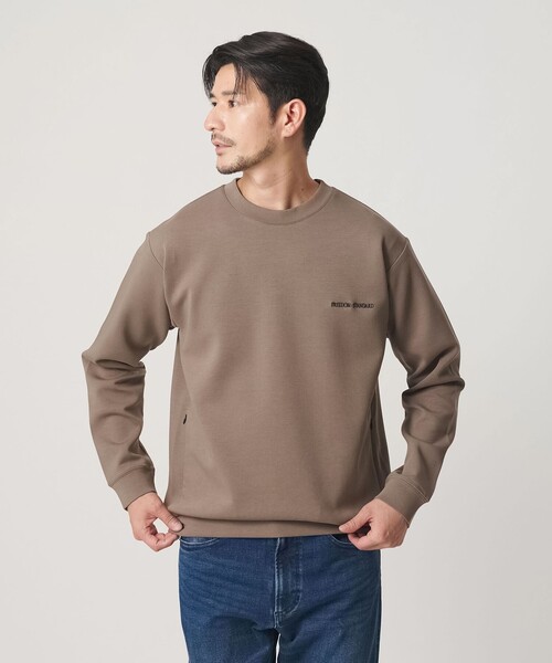 BEAUTY&YOUTH UNITED ARROWS(ビューティーアンドユースユナイテッドアローズ)の「【WEB限定 WARDROBE SMART】ダブルニット ロゴ クルーネック スウェット/セットアップ対応【抗菌・防臭】(スウェット・メンズ・その他1/ブラック/グレー/オリーブ/ネイビー・S/M/L/XL)」の16枚目の写真