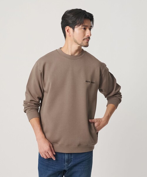 BEAUTY&YOUTH UNITED ARROWS(ビューティーアンドユースユナイテッドアローズ)の「【WEB限定 WARDROBE SMART】ダブルニット ロゴ クルーネック スウェット/セットアップ対応【抗菌・防臭】(スウェット・メンズ・その他1/ブラック/グレー/オリーブ/ネイビー・S/M/L/XL)」の17枚目の写真
