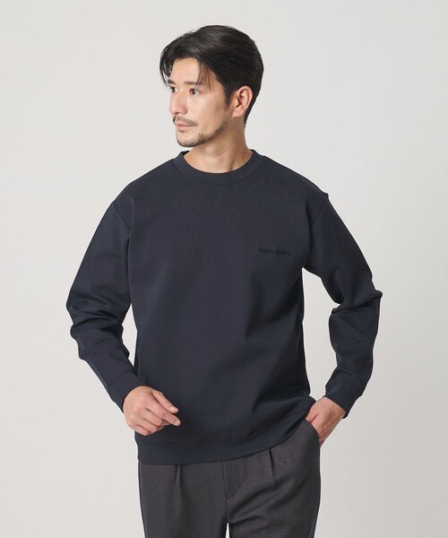 BEAUTY&YOUTH UNITED ARROWS(ビューティーアンドユースユナイテッドアローズ)の「【WEB限定 WARDROBE SMART】ダブルニット ロゴ クルーネック スウェット/セットアップ対応【抗菌・防臭】(スウェット・メンズ・その他1/ブラック/グレー/オリーブ/ネイビー・S/M/L/XL)」の18枚目の写真