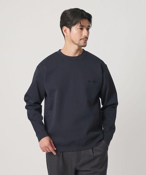 BEAUTY&YOUTH UNITED ARROWS(ビューティーアンドユースユナイテッドアローズ)の「【WEB限定 WARDROBE SMART】ダブルニット ロゴ クルーネック スウェット/セットアップ対応【抗菌・防臭】(スウェット・メンズ・その他1/ブラック/グレー/オリーブ/ネイビー・S/M/L/XL)」の19枚目の写真