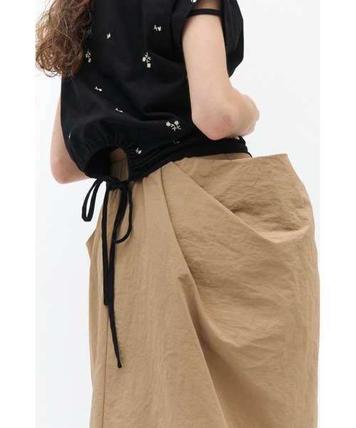 Lutim by u（ルチバイユー）の「3Dポケットアクティブナイロンスカート（スカート・レディース・ブラック/キャメル・FREE）」の12枚目の写真