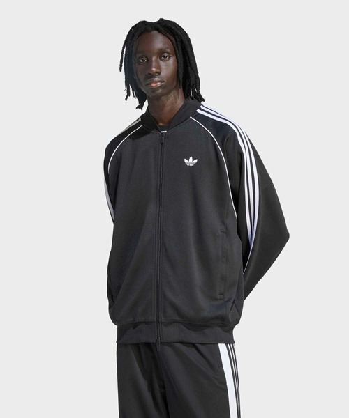 adidas（アディダス）の「SST アディカラー クラシック ルーズ トラックトップ / ジャージ / トラックジャケット / アディダスオリジナルス adidas Originals（ジャージ・メンズ・ブラック・SMALL/X-LARGE/X-SMALL/MEDIUM/XX-LARGE/LARGE/3XL）」の9枚目の写真