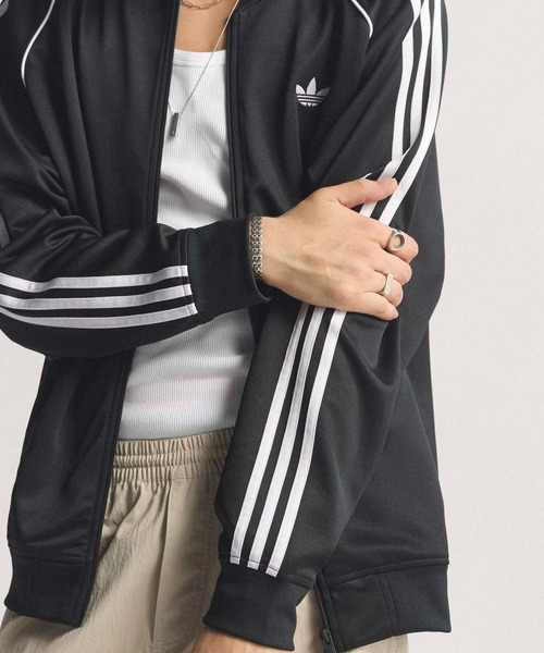 adidas（アディダス）の「SST アディカラー クラシック ルーズ トラックトップ / ジャージ / トラックジャケット / アディダスオリジナルス adidas Originals（ジャージ・メンズ・ブラック・SMALL/X-LARGE/X-SMALL/MEDIUM/XX-LARGE/LARGE/3XL）」の7枚目の写真