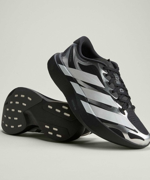 adidas(アディダス)の「アディゼロ EVO SL EXO シューズ / Adizero EVO SL EXO Shoes / ランニングシューズ / アディダス adidas(スニーカー・メンズ・ブラック・24.5cm/25.0cm/25.5cm/26.0cm/26.5cm/27.0cm/27.5cm/28.0cm/28.5cm/29.0cm)」の1枚目の写真