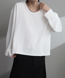 welise（ウェライズ）の「【welise ウェライズ】-2026AW-ドレープジョーゼット ルーズアーム ショート丈UネックロンT（Tシャツ/カットソー）」