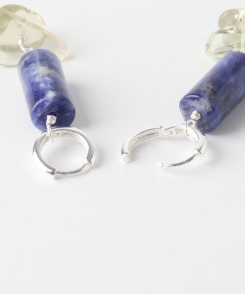 SMELLY(スメリー)の「SMELLY so’ sodalite cylinder pierce(ピアス(両耳用)・レディース・シルバー系その他・-)」の9枚目の写真