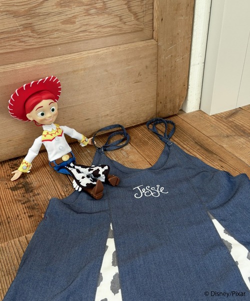 DOUBLE NAME(ダブルネーム)の「【TOY STORY】ワンポイント刺しゅう切替キャミワンピース(ワンピース・レディース・インディゴブルー・FREE)」の12枚目の写真