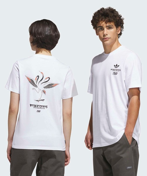 SKATEBOARDING x TEMPLE OF SKATE CRANE TEE / adidas Originals — футболка совместная модель