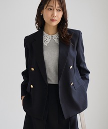 【2026秋冬 新作】洗えるウーリッシュ ツイル ジャケット 低身長 小柄さん サイズ有り