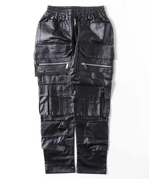 ROYAL FLASH(ロイヤルフラッシュ)の「A.F ARTEFACT/エーエフ・アーティファクト/CARGO SAROUEL EASY PANTS(カーゴパンツ・メンズ・ブラック・2/3)」の1枚目の写真