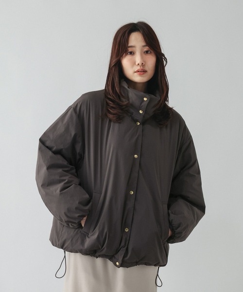 GLOBAL WORK(グローバルワーク)の「エアサーマルリバーシブルパッファーブルゾン/681007(ブルゾン・レディース・ブラック系その他/ブラウン系その他3/ホワイト系その他・MEDIUM/LARGE)」の10枚目の写真