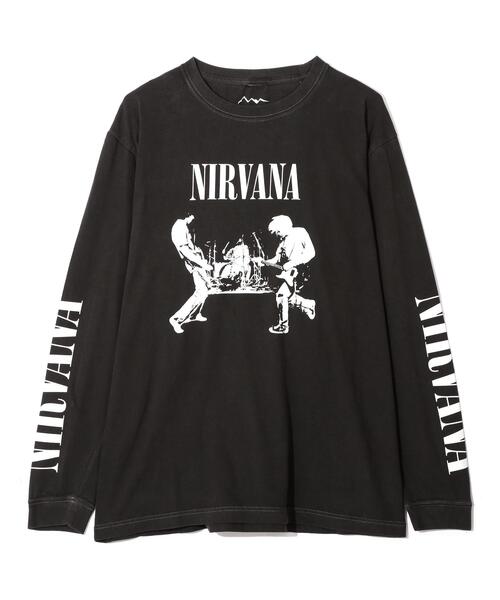 MANASTASH(マナスタッシュ)の「NIRVANA/ニルヴァーナ LIVE L/S TEE コラボロンT《メンズ・ウィメンズ・ユニセックス》(Tシャツ/カットソー・メンズ・ブラック・L)」の1枚目の写真
