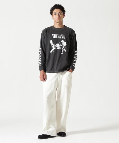 MANASTASH(マナスタッシュ)の「NIRVANA/ニルヴァーナ LIVE L/S TEE コラボロンT《メンズ・ウィメンズ・ユニセックス》(Tシャツ/カットソー・メンズ・ブラック・L)」の4枚目の写真