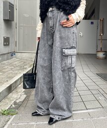 デニムカーゴパンツ