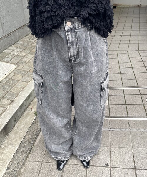 goocy(グーシー)の「デニムカーゴパンツ(デニムパンツ・レディース・ブルー/ブラック/ネイビー・MEDIUM/SMALL)」の11枚目の写真