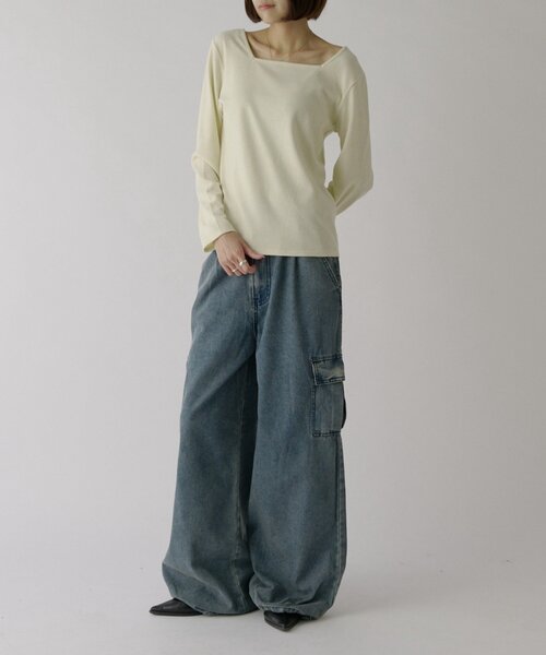 goocy(グーシー)の「デニムカーゴパンツ(デニムパンツ・レディース・ブルー/ブラック/ネイビー・MEDIUM/SMALL)」の13枚目の写真