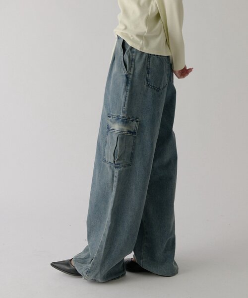 goocy(グーシー)の「デニムカーゴパンツ(デニムパンツ・レディース・ブルー/ブラック/ネイビー・MEDIUM/SMALL)」の14枚目の写真