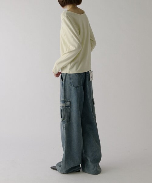 goocy(グーシー)の「デニムカーゴパンツ(デニムパンツ・レディース・ブルー/ブラック/ネイビー・MEDIUM/SMALL)」の15枚目の写真