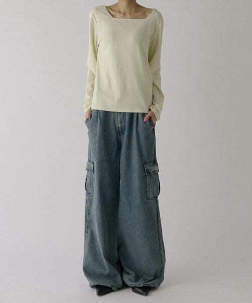 goocy(グーシー)の「デニムカーゴパンツ(デニムパンツ・レディース・ブルー/ブラック/ネイビー・MEDIUM/SMALL)」の18枚目の写真