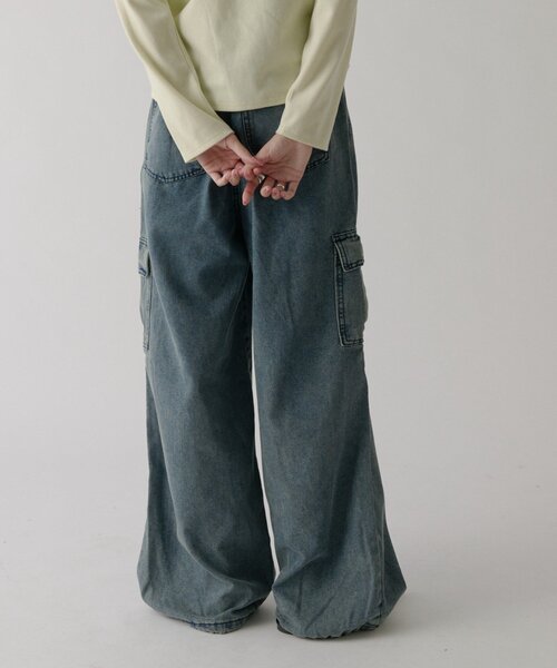 goocy(グーシー)の「デニムカーゴパンツ(デニムパンツ・レディース・ブルー/ブラック/ネイビー・MEDIUM/SMALL)」の19枚目の写真