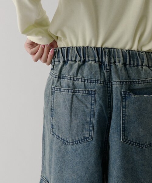 goocy(グーシー)の「デニムカーゴパンツ(デニムパンツ・レディース・ブルー/ブラック/ネイビー・MEDIUM/SMALL)」の21枚目の写真