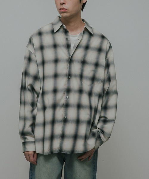 URBAN RESEARCH DOORS（アーバンリサーチドアーズ）の「T/R Hombre Plaid Shirts（シャツ/ブラウス・メンズ・グレー/ブラウン・LARGE/MEDIUM）」の3枚目の写真