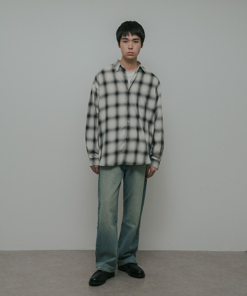 URBAN RESEARCH DOORS（アーバンリサーチドアーズ）の「T/R Hombre Plaid Shirts（シャツ/ブラウス・メンズ・グレー/ブラウン・LARGE/MEDIUM）」の7枚目の写真