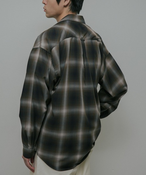 URBAN RESEARCH DOORS（アーバンリサーチドアーズ）の「T/R Hombre Plaid Shirts（シャツ/ブラウス・メンズ・グレー/ブラウン・LARGE/MEDIUM）」の9枚目の写真