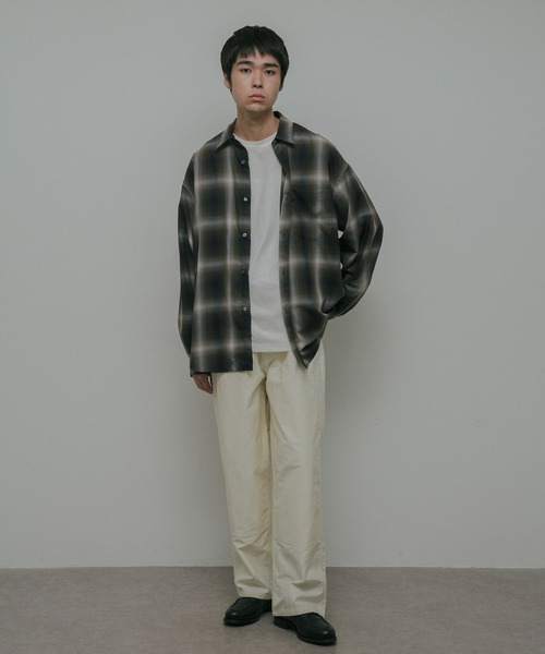 URBAN RESEARCH DOORS（アーバンリサーチドアーズ）の「T/R Hombre Plaid Shirts（シャツ/ブラウス・メンズ・グレー/ブラウン・LARGE/MEDIUM）」の15枚目の写真
