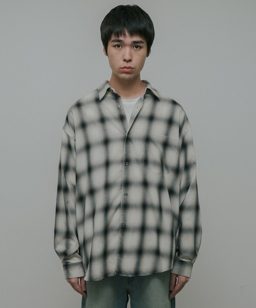 URBAN RESEARCH DOORS（アーバンリサーチドアーズ）の「T/R Hombre Plaid Shirts（シャツ/ブラウス・メンズ・グレー/ブラウン・LARGE/MEDIUM）」の16枚目の写真
