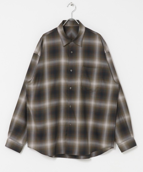 URBAN RESEARCH DOORS（アーバンリサーチドアーズ）の「T/R Hombre Plaid Shirts（シャツ/ブラウス・メンズ・グレー/ブラウン・LARGE/MEDIUM）」の19枚目の写真