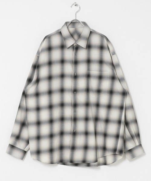 URBAN RESEARCH DOORS（アーバンリサーチドアーズ）の「T/R Hombre Plaid Shirts（シャツ/ブラウス・メンズ・グレー/ブラウン・LARGE/MEDIUM）」の21枚目の写真