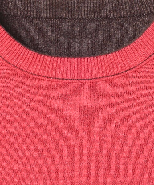 GEORGE'S(ジョージズ)の「リバーシブルWフェイスカラーニットクルー(ニット/セーター・メンズ・ネイビー系/ブラウン系その他・LARGE/MEDIUM)」の15枚目の写真