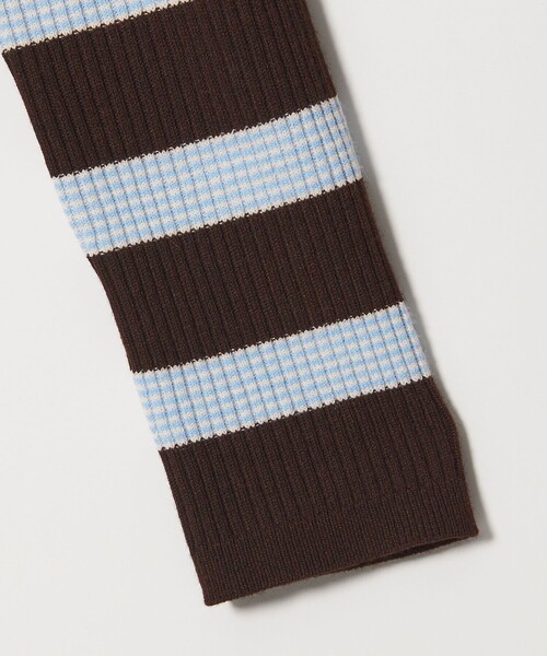 BEAUTY&YOUTH UNITED ARROWS(ビューティーアンドユースユナイテッドアローズ)の「【WEB限定 Wardrobe DAILY MINIMAL】ボーダー ペプラムニットカーディガン(カーディガン/ボレロ・レディース・ナチュラル/ブラック/ダークブラウン・FREE)」の21枚目の写真