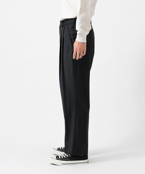 URBAN RESEARCH（アーバンリサーチ）の「new basic　WOOL SILK TAPERED SLACKS（その他パンツ・メンズ・ブラック・LARGE/X-LARGE/MEDIUM）」の6枚目の写真