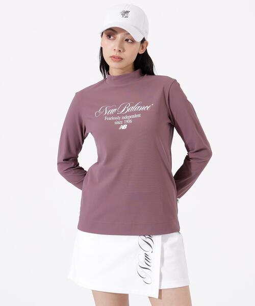 New Balance Golf(ニューバランスゴルフ)の「UV 長袖 モックネック プルオーバー (WOMENS)(Tシャツ/カットソー・レディース・ホワイト/ブラック/ワイン・SMALL/LARGE/MEDIUM)」の1枚目の写真