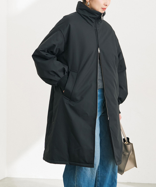 Spick & Span(スピックアンドスパン)の「撥水ツイルパデッドパフスリーブコート(その他アウター・レディース・ベージュ/ブラック・38/36)」の9枚目の写真
