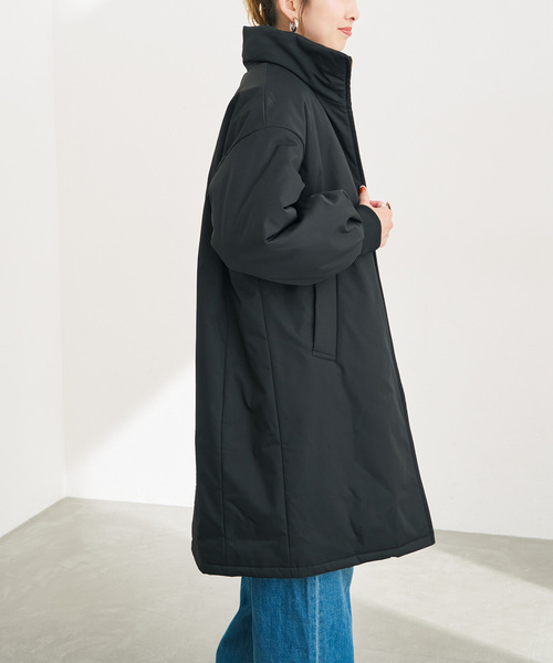 Spick & Span(スピックアンドスパン)の「撥水ツイルパデッドパフスリーブコート(その他アウター・レディース・ベージュ/ブラック・38/36)」の10枚目の写真