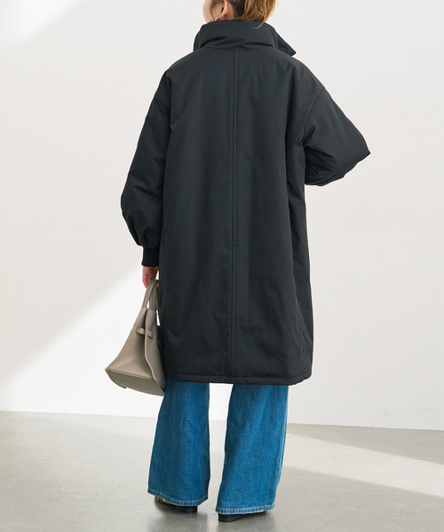 Spick & Span(スピックアンドスパン)の「撥水ツイルパデッドパフスリーブコート(その他アウター・レディース・ベージュ/ブラック・38/36)」の14枚目の写真