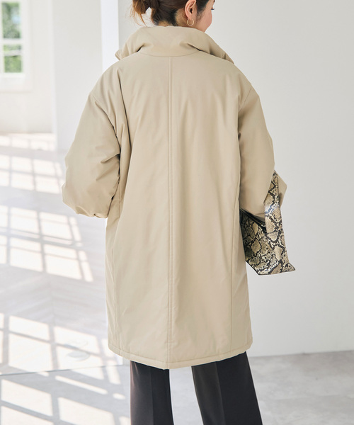 Spick & Span(スピックアンドスパン)の「撥水ツイルパデッドパフスリーブコート(その他アウター・レディース・ベージュ/ブラック・38/36)」の19枚目の写真